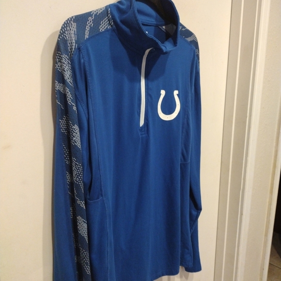 NFL Indianapolis Colts Football Fan 1/4 Zip Pullover Jacket Men's Sz M-Zubaz - Picture 4 of 6